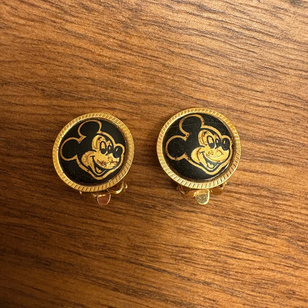 Vintage Mickey Mouse Clip On earrings Arribas Brothers